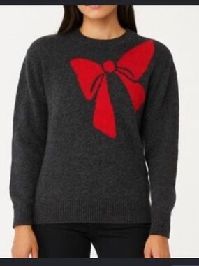 Loft Wool Blend Bow Sweater